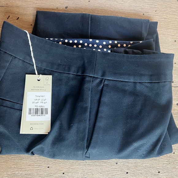 NWT Boden Richmond 7/8 Pants - Navy - Size US2P/UK 6P - Picture 1 of 3